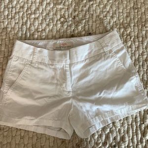 JCrew White Chino Shorts